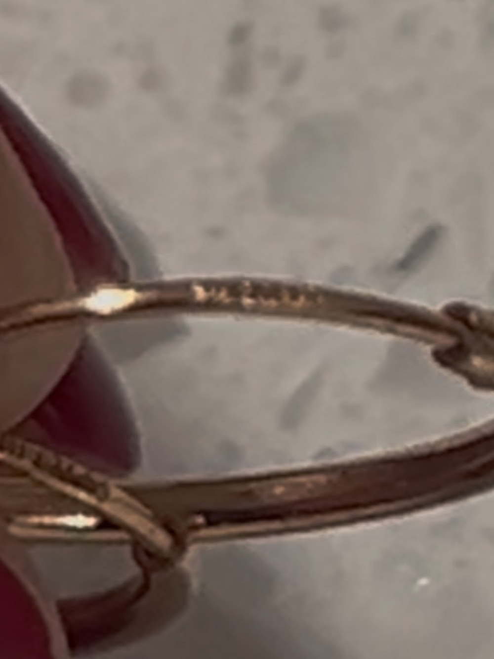 Vintage Sterling 925 gold tone hoops ❣️ - Picture 5 of 6